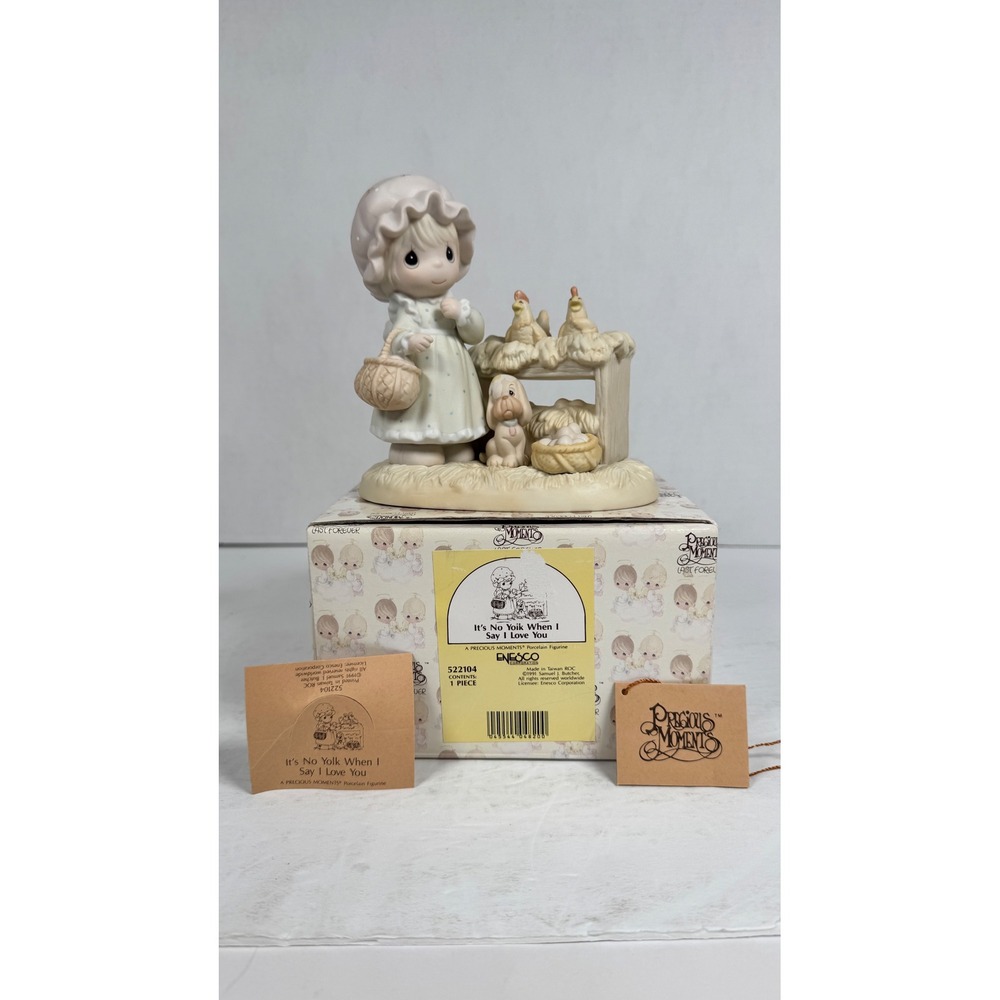 Precious Moments It's No Yolk When I Say I Love You 522104 1991‎ G-Clef Box Tag